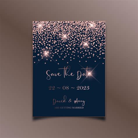 Elegant Save The Date Invitation Design 2345693 Vector Art At Vecteezy