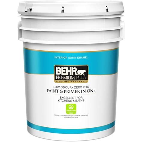 Behr Premium Plus Peinture Et Apprêt Dintérieur Fini Mat Blanc Ultra