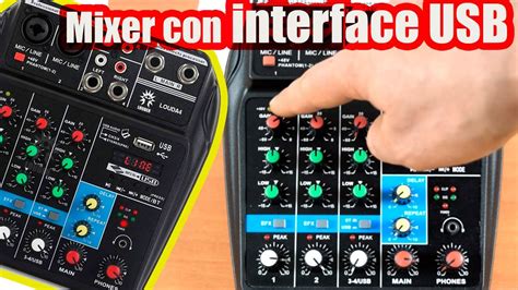 Louda Mezcladora Interface De Audio Usb Bt Pc Detalle De Uso