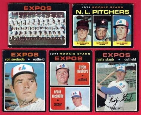 1971 Topps Montreal Expos Team Set Staub Swoboda Marshall Hunt 747