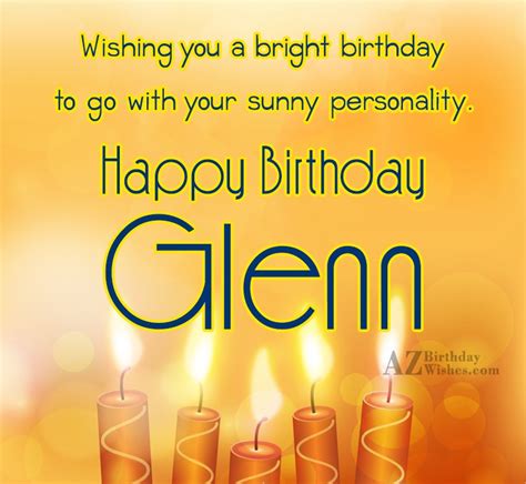 Happy Birthday Glenn - AZBirthdayWishes.com