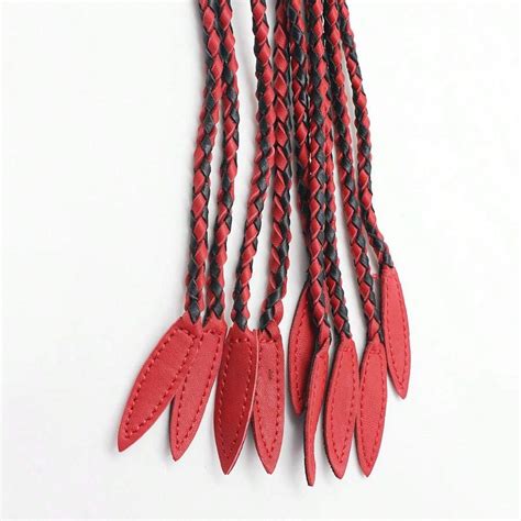 Bekinky Sm Product Black And Red Hand Woven Nine Tailed Willow Leaf