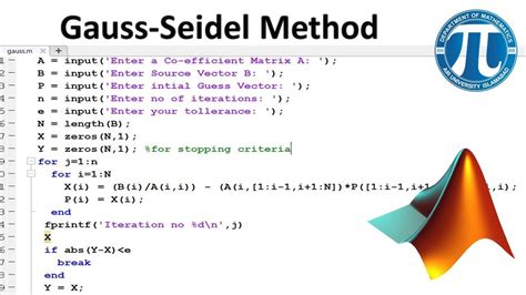 Gauss Seidel Method In Python Togogasm