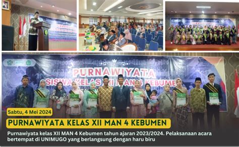 Purnawiyata Kelas Xii Man Kebumen Perayaan Kelulusan Yang Berkesan