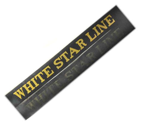 White Star Line Ratings Cap Tally Titanic Crew Olympic Class Ocean