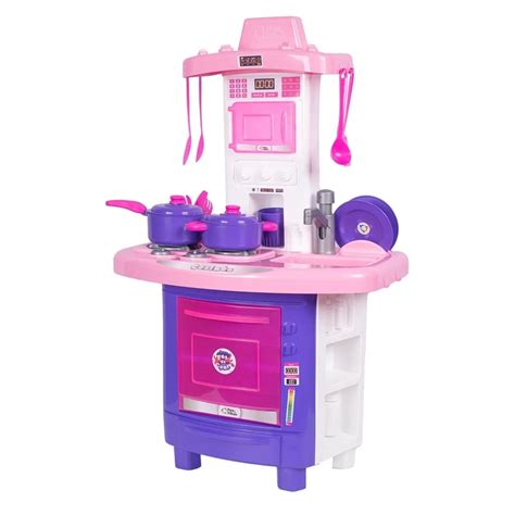 Big cozinha Brinquedo Infantil Completa Fogãozinho Panelinha Menina