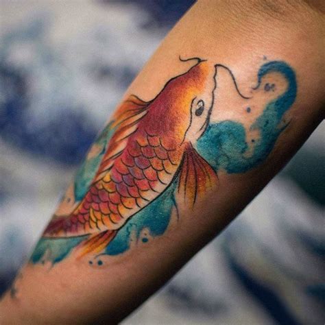 Fish Watercolor Tattoo at PaintingValley.com | Explore collection of ...