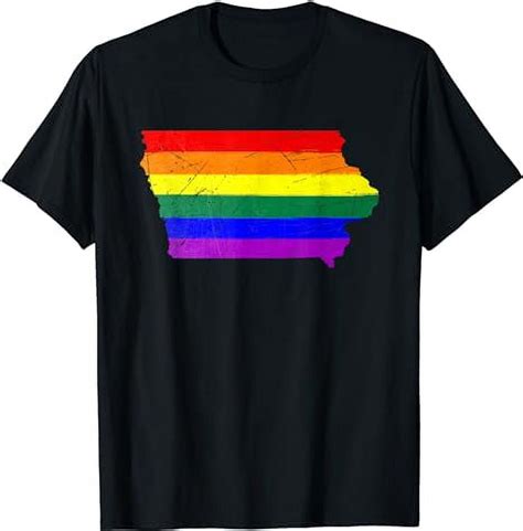 Iowa LGBT Rainbow Gay Pride Flag T Shirt Walmart