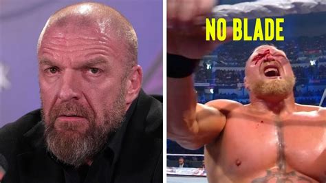 After Wwe Backlash Went Off Air Brock Lesnar Cut Was Real Hhh