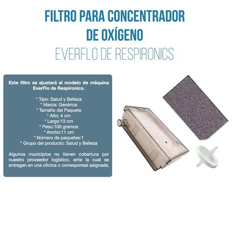 Kit de Filtros para Concentrador de Oxígeno EverFlo de Respironics