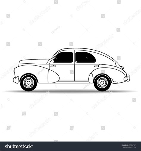 10,202 Outline Image Of Old Car Images, Stock Photos & Vectors ...