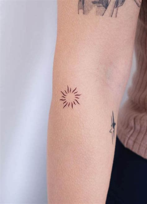 50 Sun Tattoo Mini Ideas That Will Make You Want To Get One