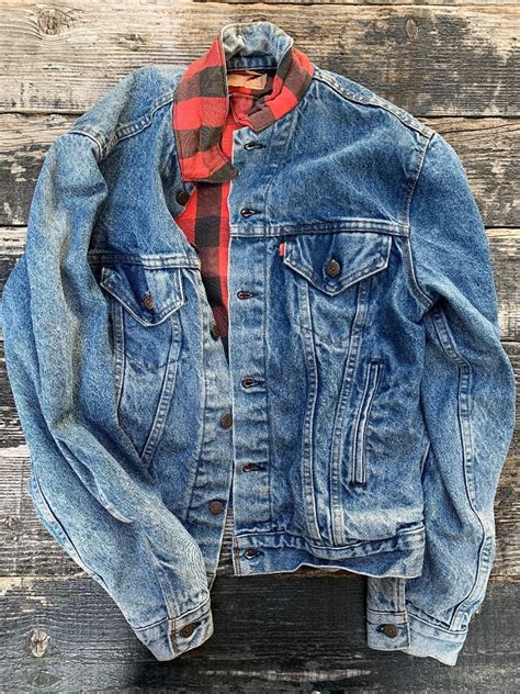 Perfect Flannel Lined Levis Trucker Jacket Boardwalk Vintage