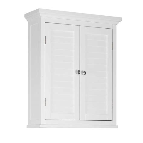 Teamson Home Glancy 7 In D X 20 In W X 24 In H Bathroom Storage Wall Cabinet With 2 Shutter