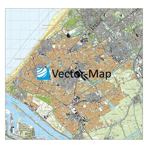 Topografische kaart Westland - Vector-Map de online kaarten shop!