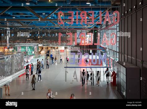 Centre pompidou paris france interior hi-res stock photography and ...