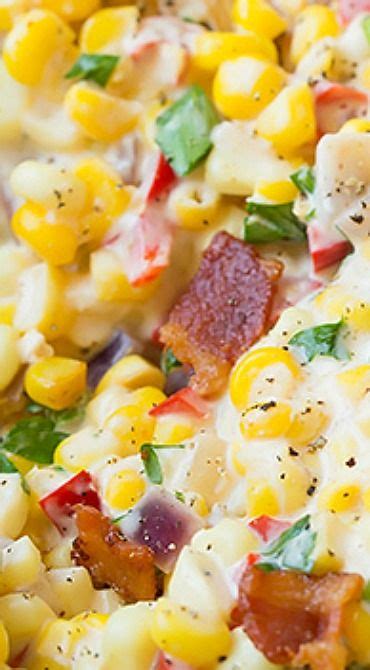 Creamy Confetti Corn With Bacon