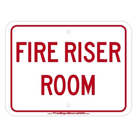 Fire Riser Room Sign - The Sign Store NM