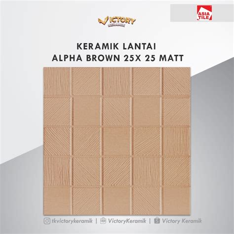 Jual Keramik Lantai Asia Tile Alpha Brown X Matt Kab Bandung