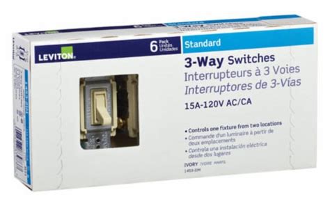 Leviton® 3 Way Switches Ivory 6 Pk Ralphs