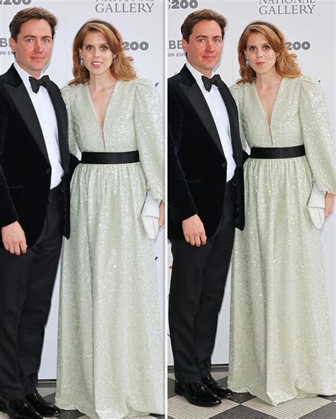 Princess Beatrice Dazzles In Glittering Floor Length Gown For Evening