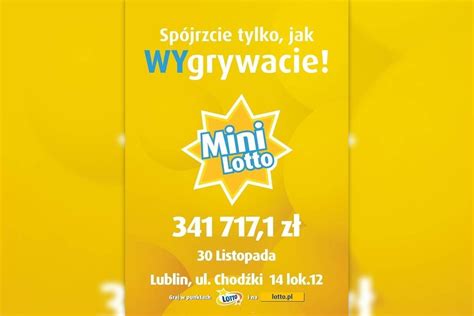 Lublin G Wna Wygrana W Mini Lotto Wygra Ponad Tysi Cy Z Otych