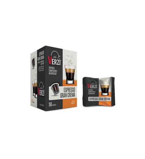 100 Capsule Caffè Verzì Miscela GRAN CREMA compatibili Nespresso