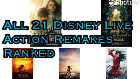 All 21 Disney Live Action Remakes Ranked W Peter Pan And Wendy Youtube