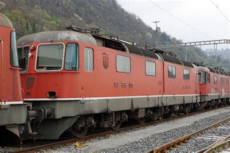 Re 6 6 Prototypen Auf Dem Abstellgeleise In Bellinzona San Paolo