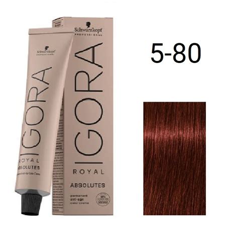 Vopsea Permanenta Schwarzkopf Professional Igora Royal Absolutes 5 80