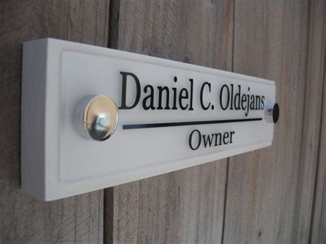 Office Door Name Plate Personalized Wood Door Sign Professional Gift … | Puertas de oficina ...