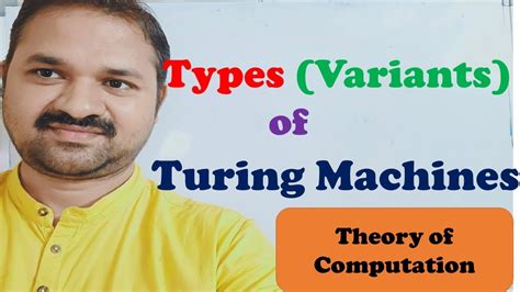 Types Of Turing Machines Variants Of Turing Machine Modifications