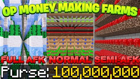 The BEST Money Making Farms For Hypixel Skyblock AFK Semi AFK And