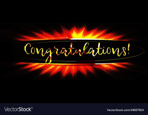 Congratulations Calligraphy Lettering Royalty Free Vector