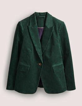 Fitted Corduroy Blazer Trekking Green Boden Uk