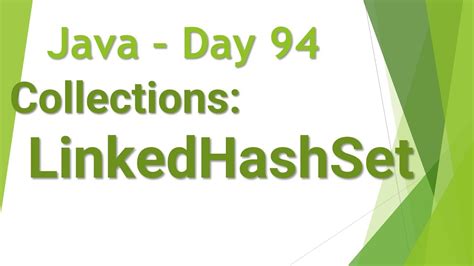 Java Day 94 In Telugu Collections LinkedHashSet YouTube