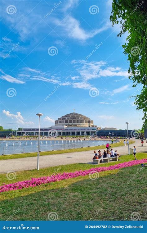 Wroclaw Poland August 14 2022 Centenary Hall In Wroclaw Editorial