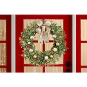 Christmas Wreaths - Christmas Greenery - The Home Depot