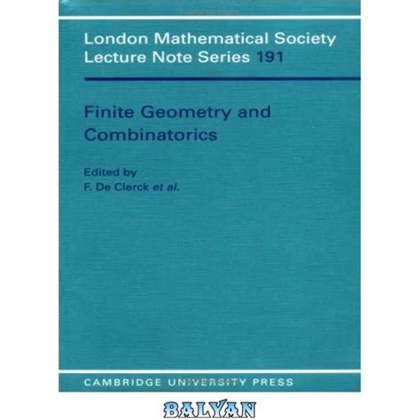 خرید و قیمت دانلود کتاب Finite Geometries And Combinatorics ترب