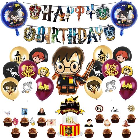 Juego De Globos De Harry Potter Conjunto Pel Cula De Aluminio Feliz