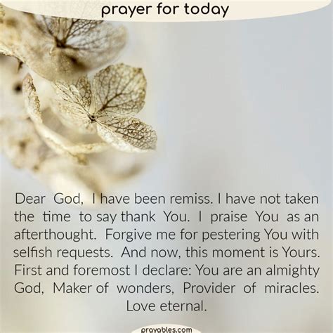 Prayer: Thanks to God - Prayables