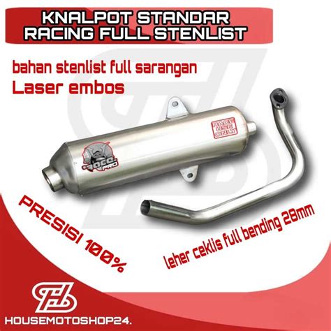 Jual Knalpot Standar Racing VARIO PCX ADV PCX Ori Stainless Inlet 28