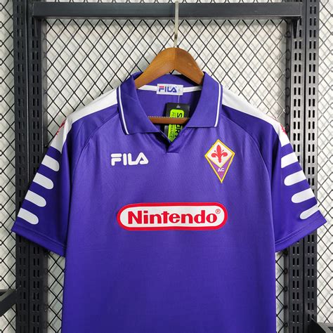 Retro 98 99 Fiorentina Home S XXL Football Jersey Retro Vip Yuki Shop