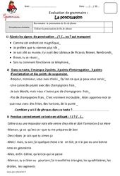 Ponctuation CE2 Exercice évaluation révision leçon pdf à imprimer