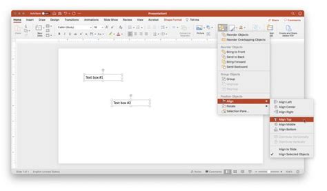 How To Align Text Boxes In Powerpoint