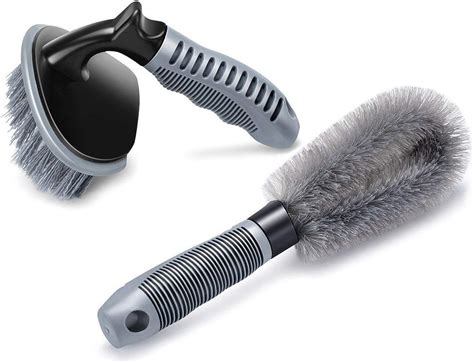 NIKAVI Car Motorcycle Wheel Tire Brush Hub Clean Brush Cleaning Tool