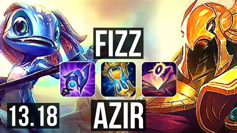 Fizz Vs Azir Mid M Mastery Godlike Games Euw