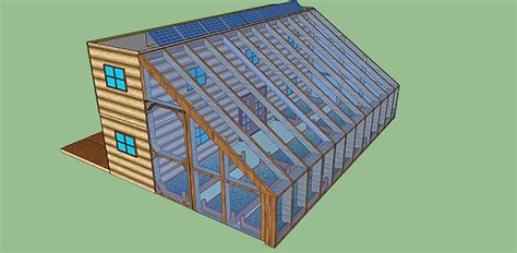 640sqft Solar Powered Shipping Container Cabin with Greenhouse For $25k