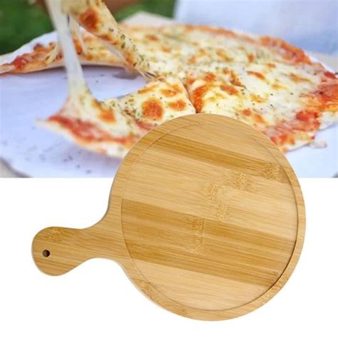 Keenso Assiette De Service De Pizza Ronde Plateau Pizza En Bois De