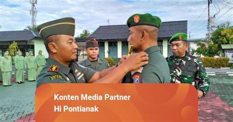 6 Personel Naik Pangkat Dandim Mempawah Motivasi Untuk Tingkatkan